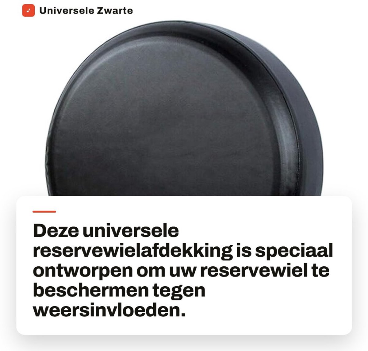 Dailygoods- Reservewielafdekking 16 Inch - Waterdichte Bescherming - Weerbestendig Vinyl - Eenvoudige Installatie - Krasvrije Hoes - Duurzaam en Vorstbestendig - Bandhoes