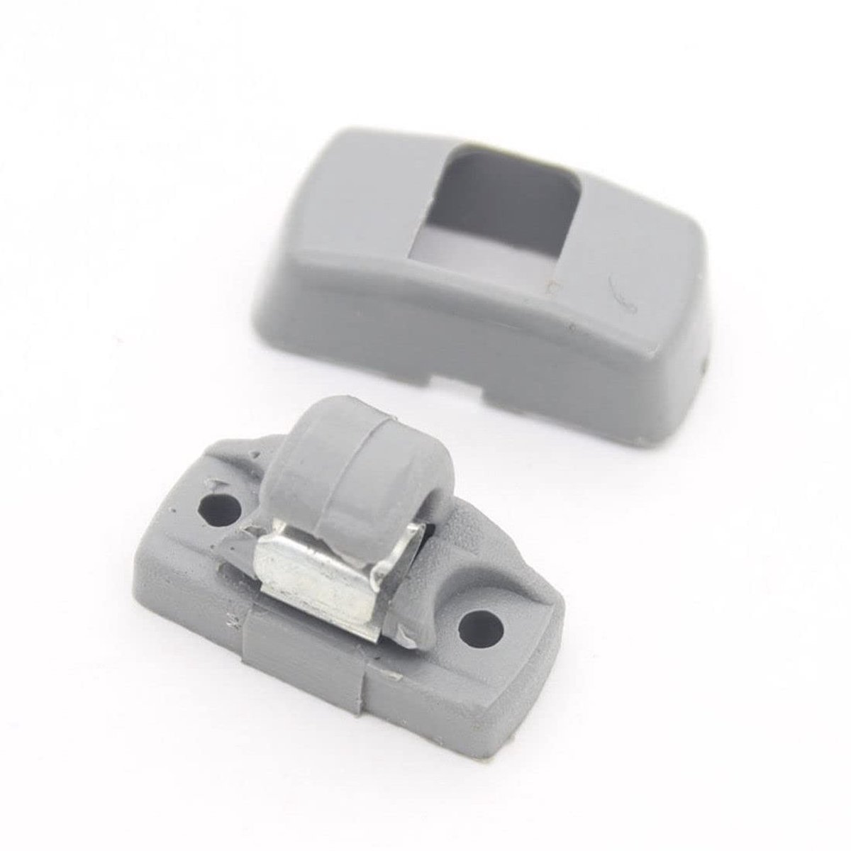 Dailygoods- Zonneklep Clip Parelgrijs - Compatibel met V-VV G0LF MK4 - Auto Accessoire - 1 Stuk - Afmetingen 38 x 18 x 13 mm - Hoogwaardige Afwerking