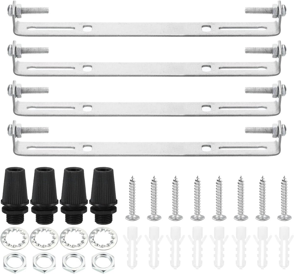 Plafondlampenset - Montagebeugel - Lampen Ophangen - Zinkcoating Roestwerend - 185 mm - Zi