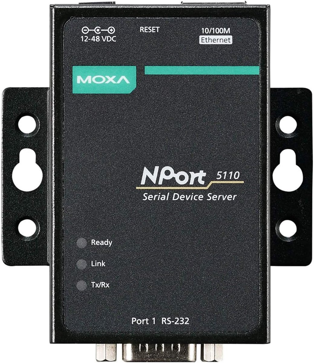 Seriële Apparaatserver - Netwerk Adapter - Apparaten Verbinden - Eén Poort RS232 - 10/100 Ethernet - Zwart