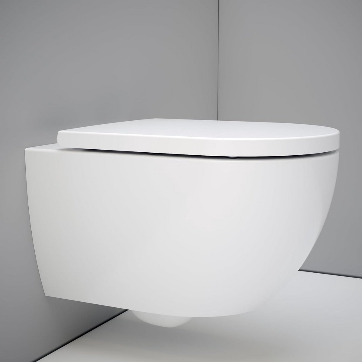 Hangend Toilet - Wandtoilet Compleet - Ruimte Besparen - Randloos & Stil - 52.5 cm Lang - Wit