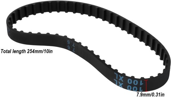 Dailygoods- Vervanging Riem 254x7,9mm - Compatibel met Black&Decker/ Craftsman - Hoogwaardig rubber - Slijtvastheid - Eenvoudige installatie - Flexibiliteit - Schuurmachine Riem — afbeelding 5