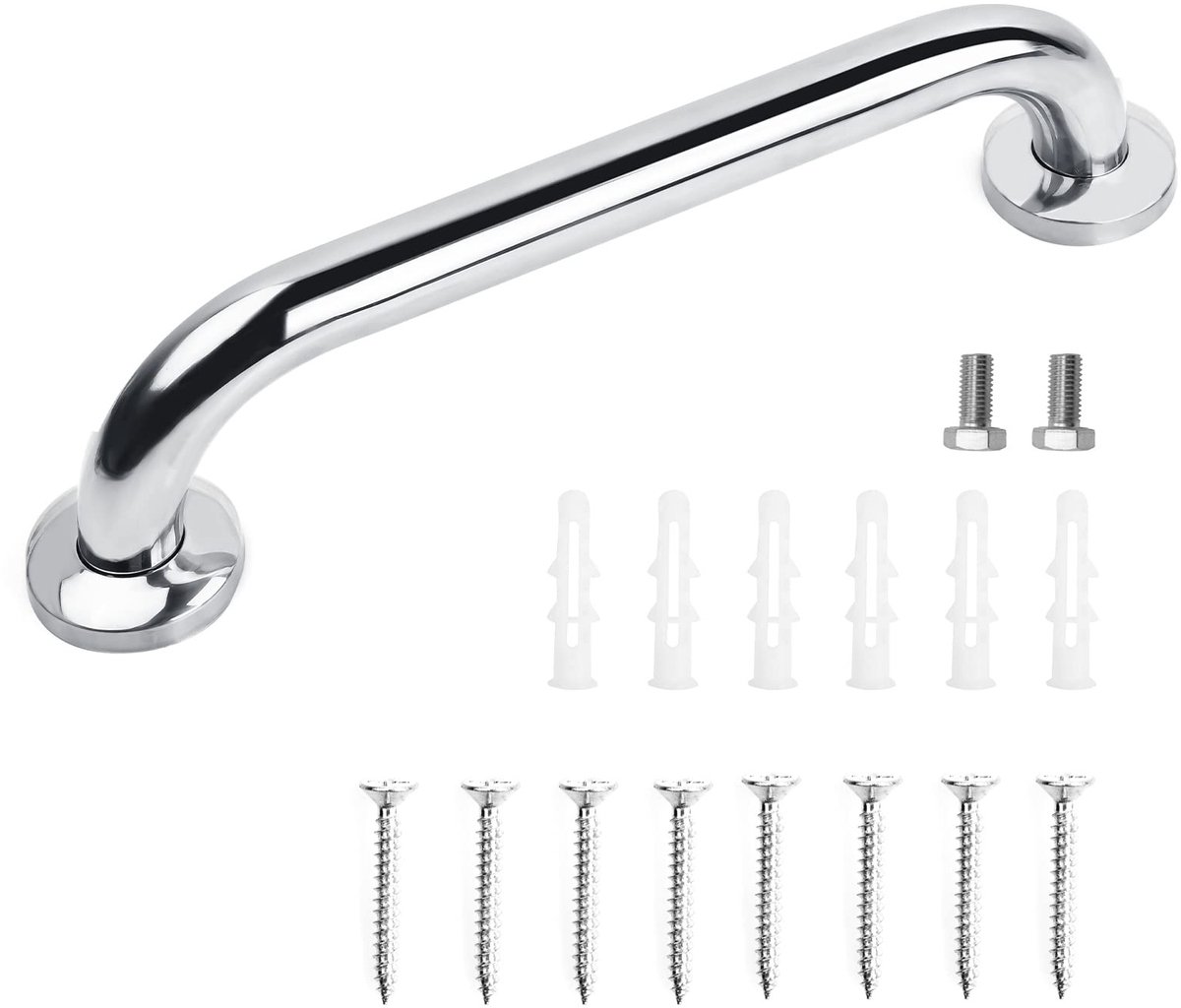 Dailygoods- Handgreep 30 cm - Roestvrij Staal - Antislip - Veiligheidsgreep - Douche - Steunbeugel voor Badkamer