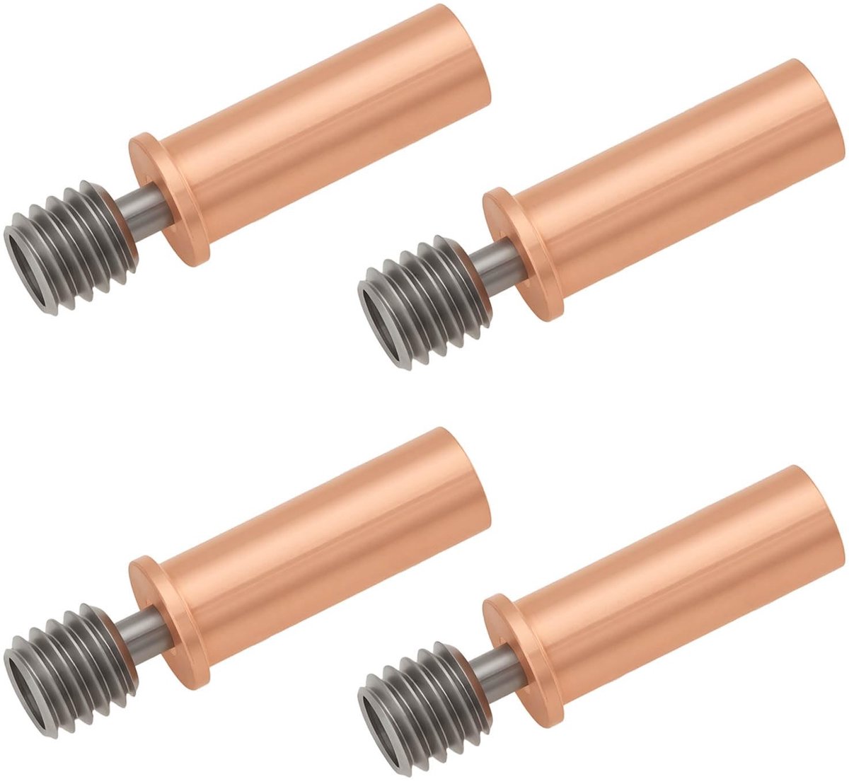 Dailygoods- Warmtebreak - Bimetalen Structuur - M6 Draad - 26 mm Lengte - Hoge Temperatuur tot 500℃ - Compatibel met Kobra 2 Plus/2 Pro/2 Neo - Warmtegeleider