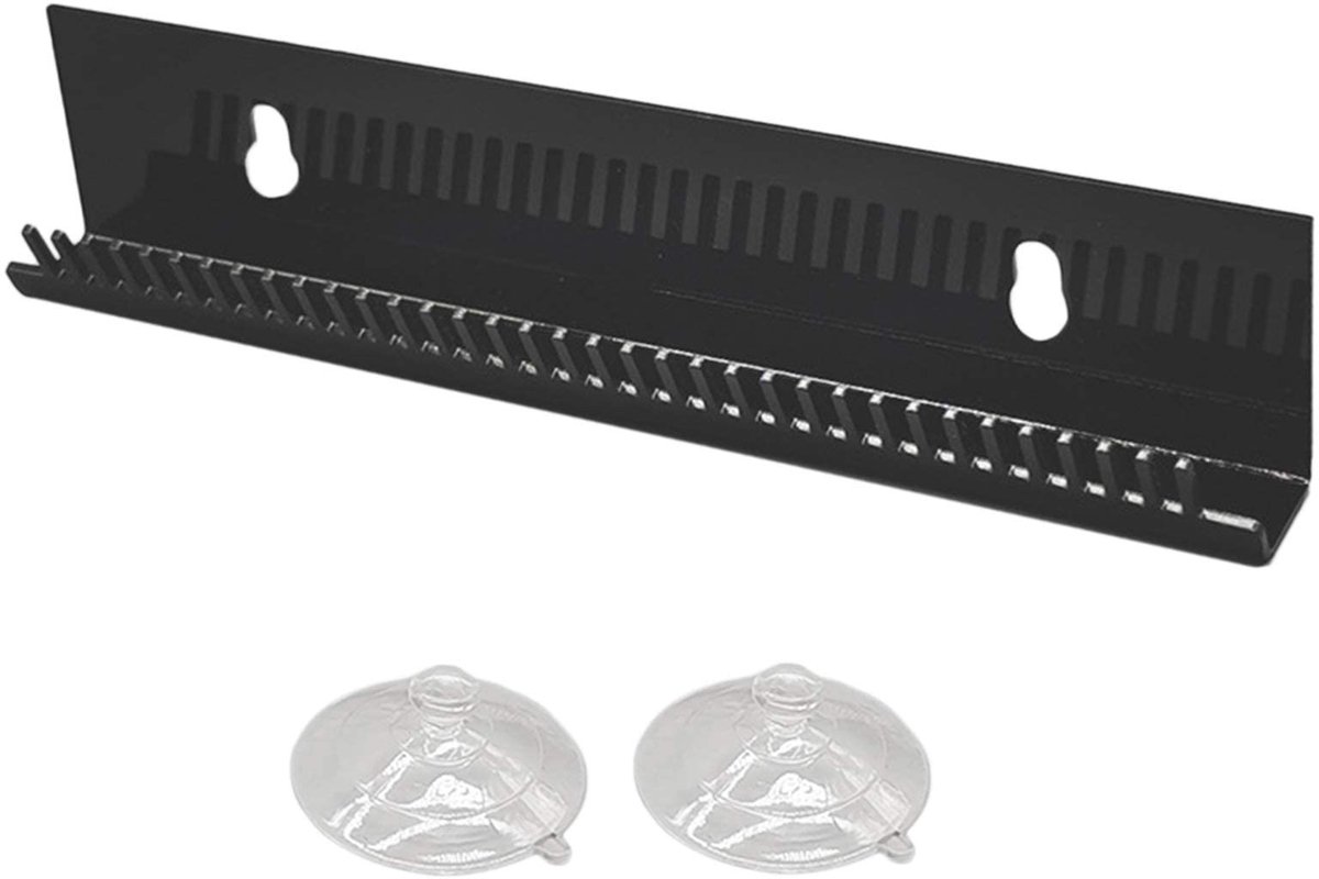 Dailygoods- Pruikhouder met 2 Zuignappen - Wandhouder - Presentatiestandaard - Acryl - Organiseren van Haarverlengingen - Voorkomt Verstrikken - Haarextensiehouder