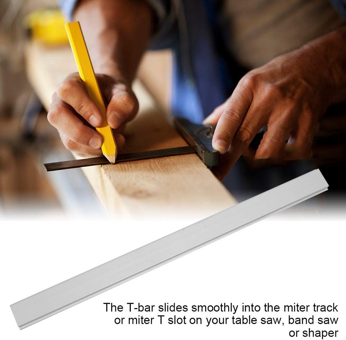Dailygoods- Mitra Slider - Hoogwaardige Aluminium Legering - T-Track Slot - Multifunctioneel - Precisie Gereedschap - Eenvoudige Installatie - Zaagtafel