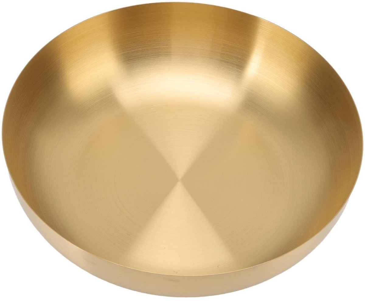 Dailygoods- Mengkom 24cm - Roestvrij Staal - Schokbestendig - Lichtgewicht - Duurzaam - Hygiënisch Design - Serveerschaal