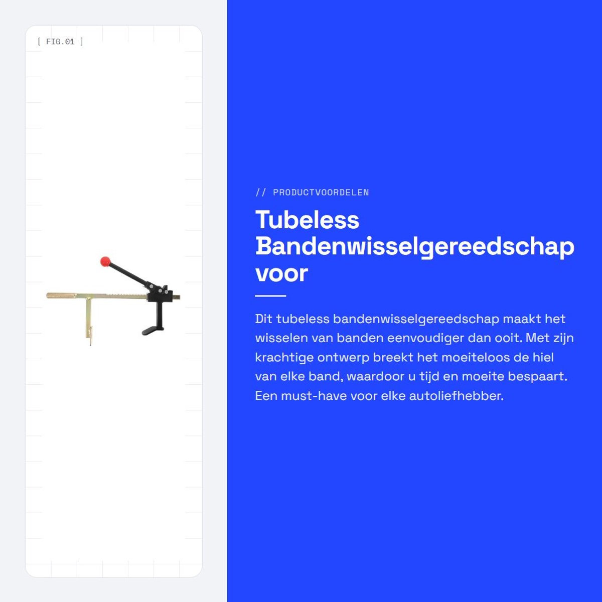 Dailygoods - Tubeless Bandenwisselgereedschap voor Handmatige Aandrijving