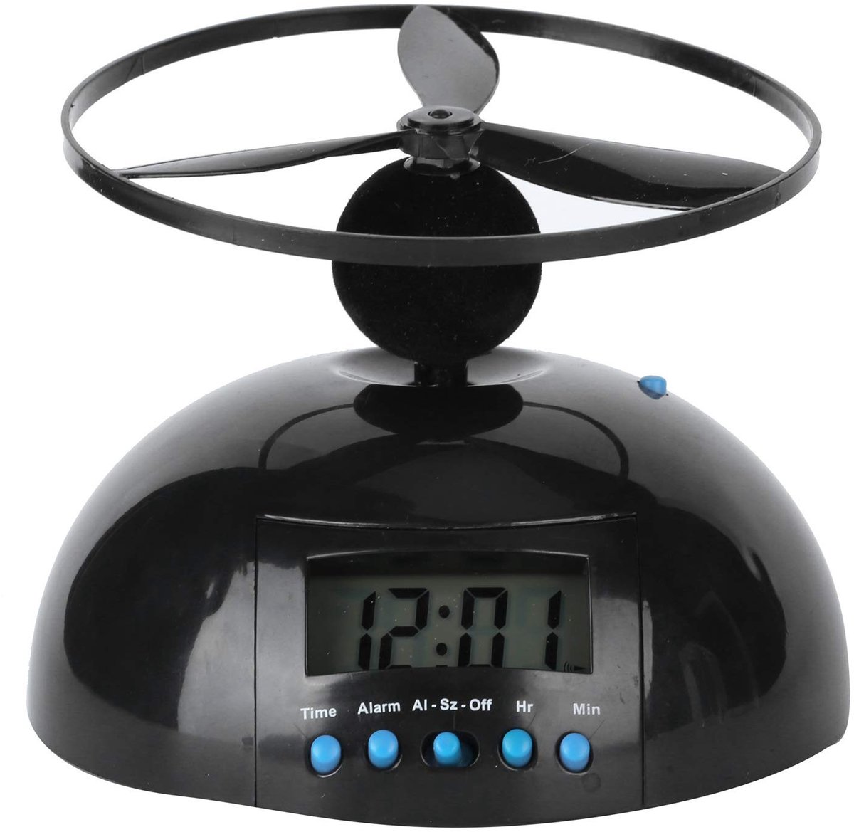 Dailygoods- Vliegende Wekker Grote LCD - Digitale Alarmklok - Mini Propeller - Huishoudelijke Benodigdheden - Portable - Innovatief Design - Alarmsysteem