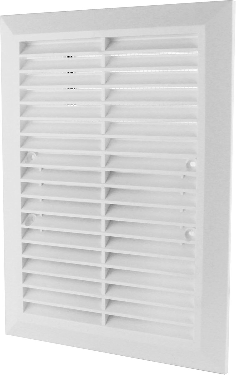 Ventilatie rooster - Muurrooster insectenwering - Ventilatie aanleggen - Met insectengaas - Niet gespecificeerd - Wit