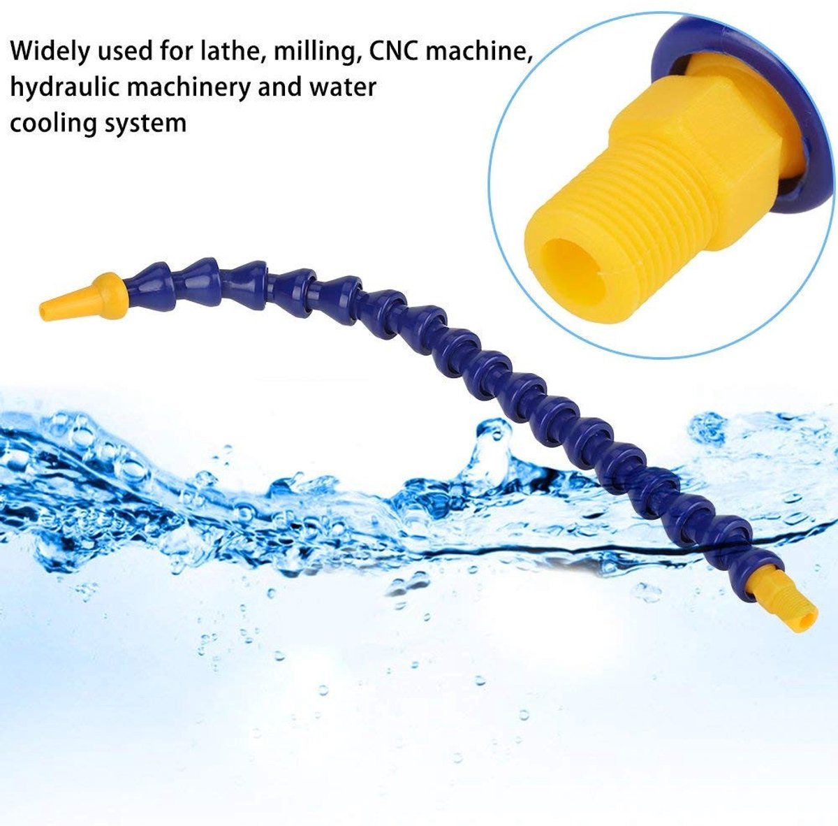 Dailygoods- Koelwaterslang Set van 10 - Verstelbare Slang - Flexibele Slang - Hoogwaardige Plastic Slang - Geschikt voor CNC Machines - Duurzaam en Lichtgewicht - Koelslang