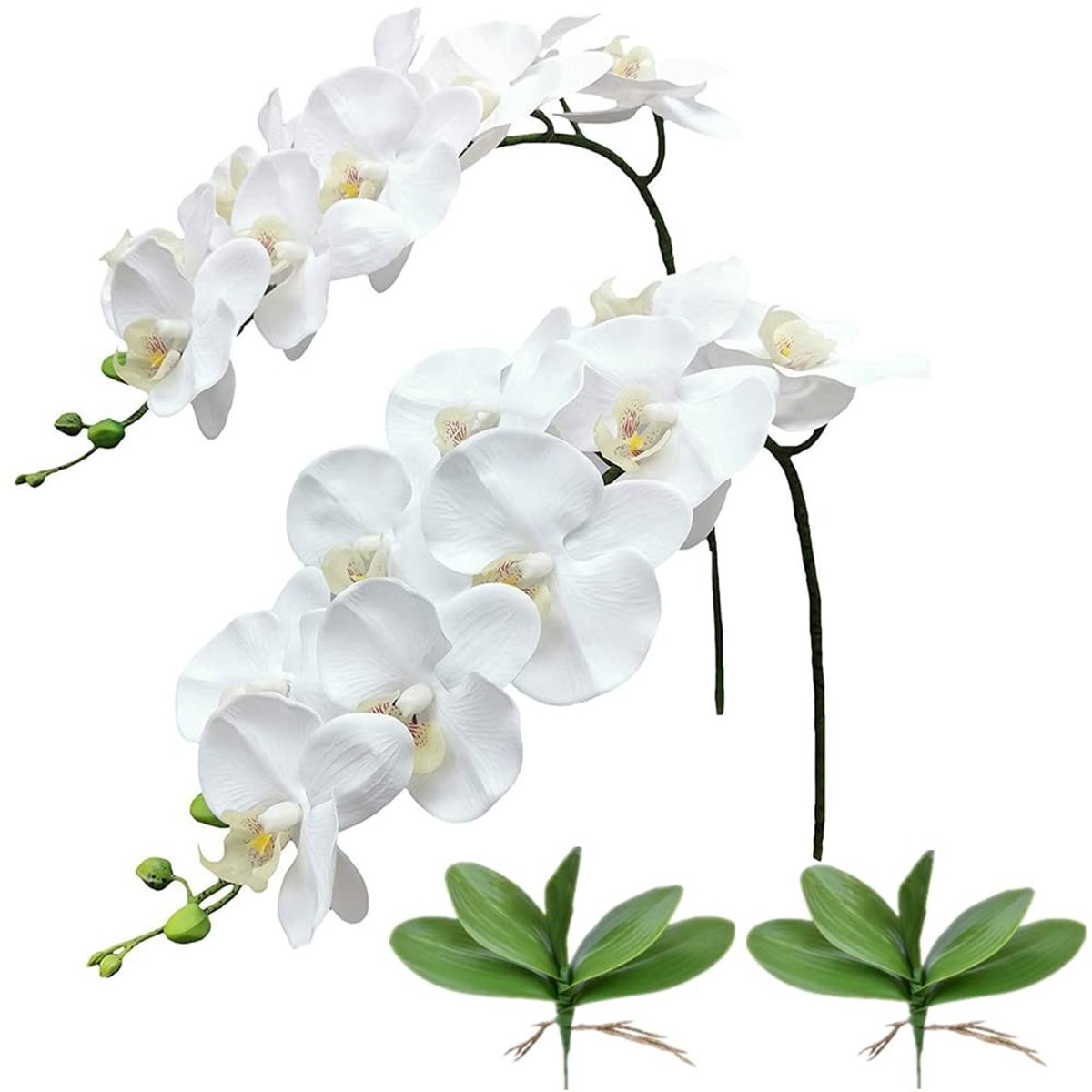 Dailygoods- Orchidee Stengels 106 cm - Kunstbloemen - Real Touch - Decoratie - Bruiloft - Thuis - Eenvoudig schoon te maken - Nep Bloemen