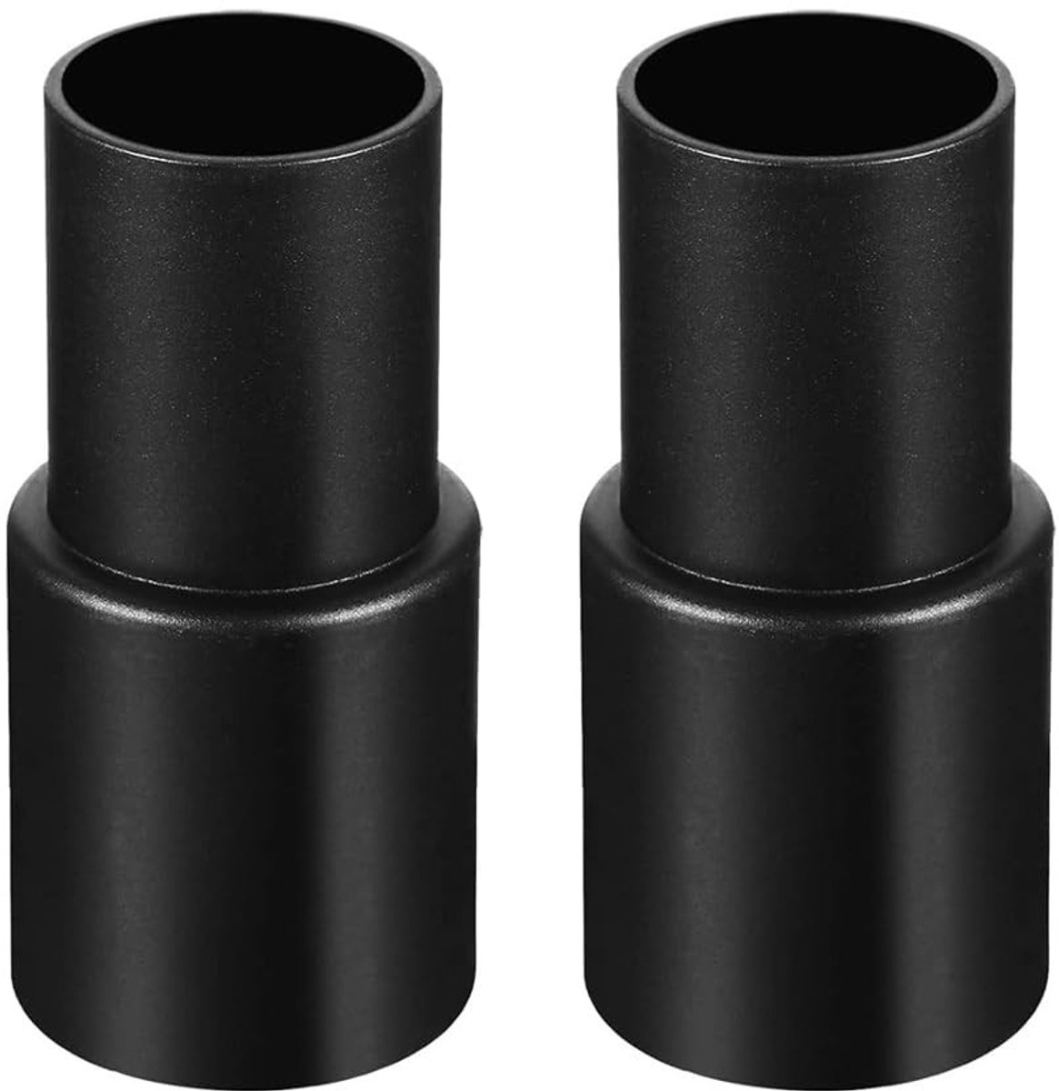 Dailygoods - Stofzuigeradapter - Vacuümslangconverter - Universeel 32 mm naar 35 mm - Zwart - Stofafzuiging - 2 Stuks - Geschikt voor diverse stofzuigers