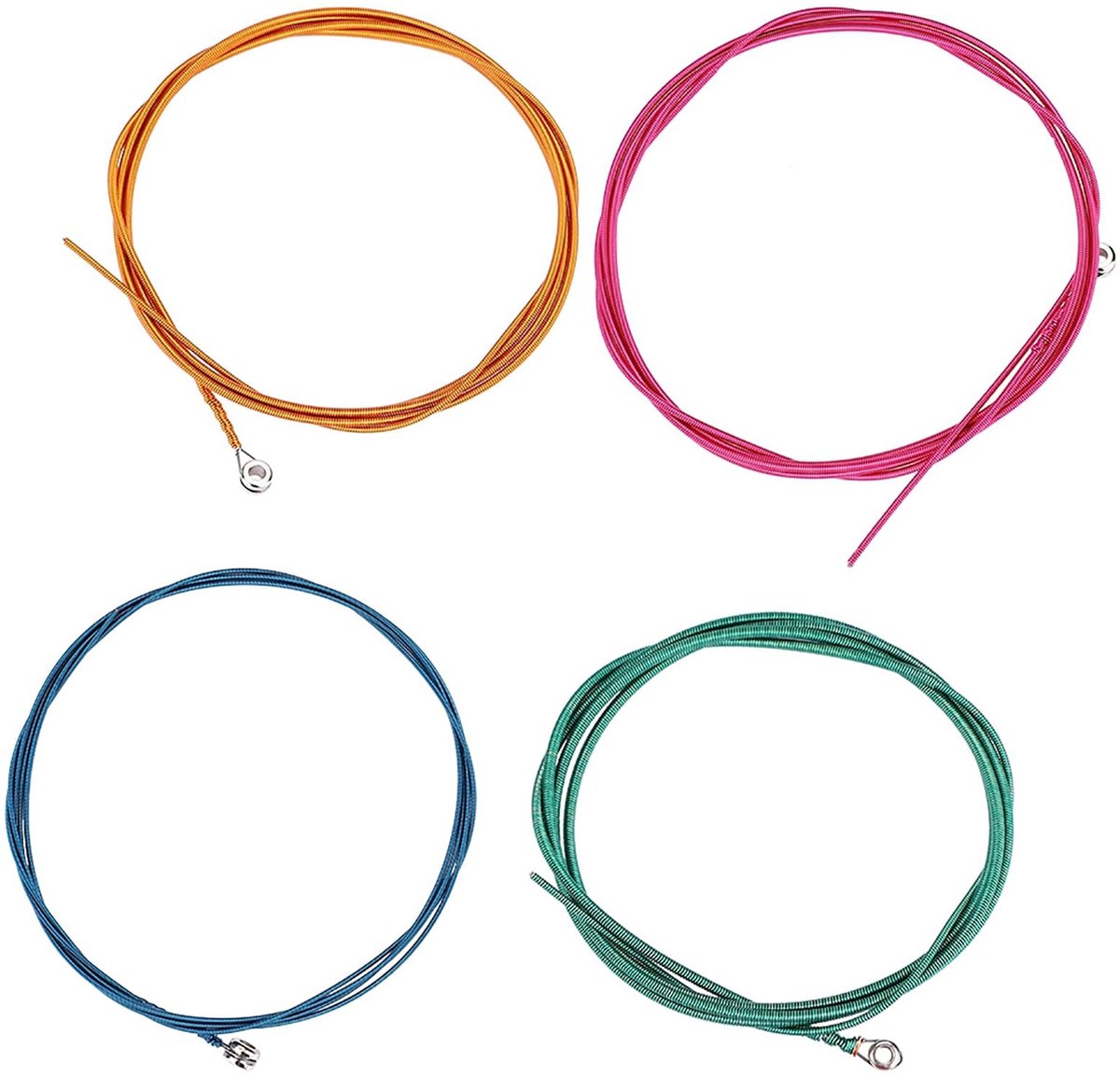 Dailygoods - Set van 4 Hoge Kwaliteit Snaren voor Elektrische Bas