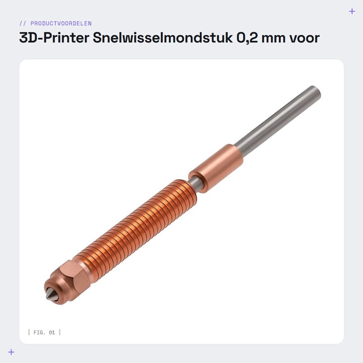 Dailygoods- Spuitmonden 0,2 mm - Snelwisselmondstuk - Compatibel met Creality K2 Plus - Titaniumlegering - Hoge precisie - Brede filamentcompatibiliteit - 3D-printer Nozzles