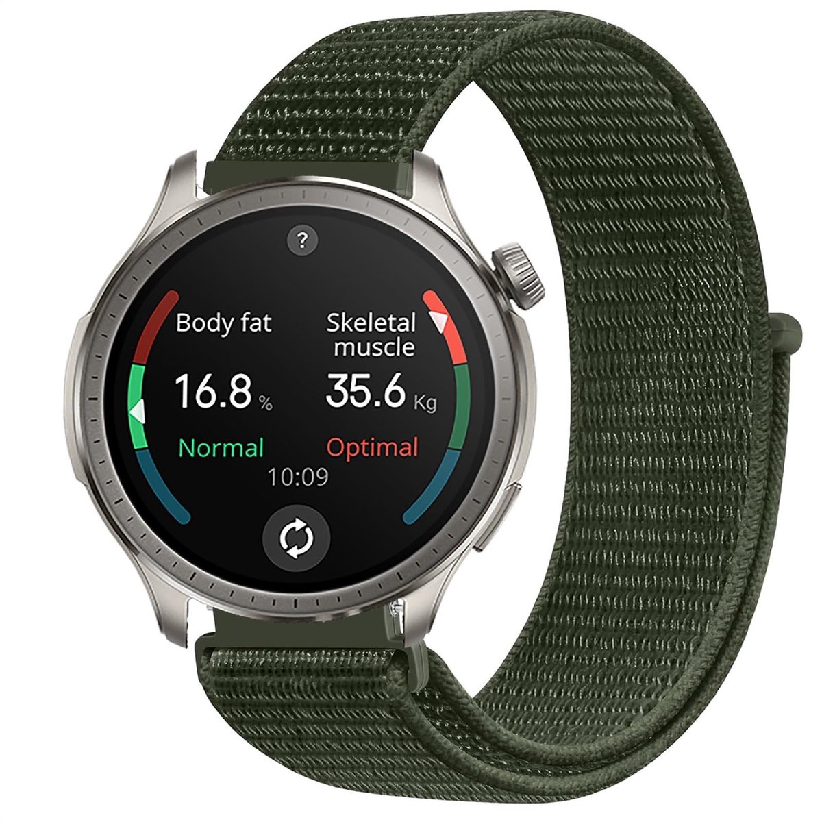 Dailygoods - Nylon Horlogebandje voor Amazfit Balance 22 mm