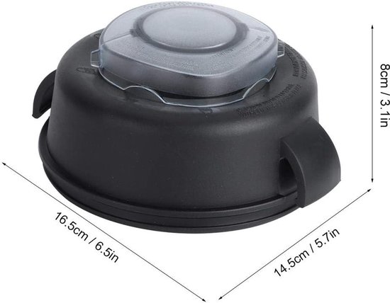 Mixer Deksel Set - Container Deksel - Ingrediënten Toevoegen - Met Uitneembare Stopper - 165 cm - Rood — afbeelding 5
