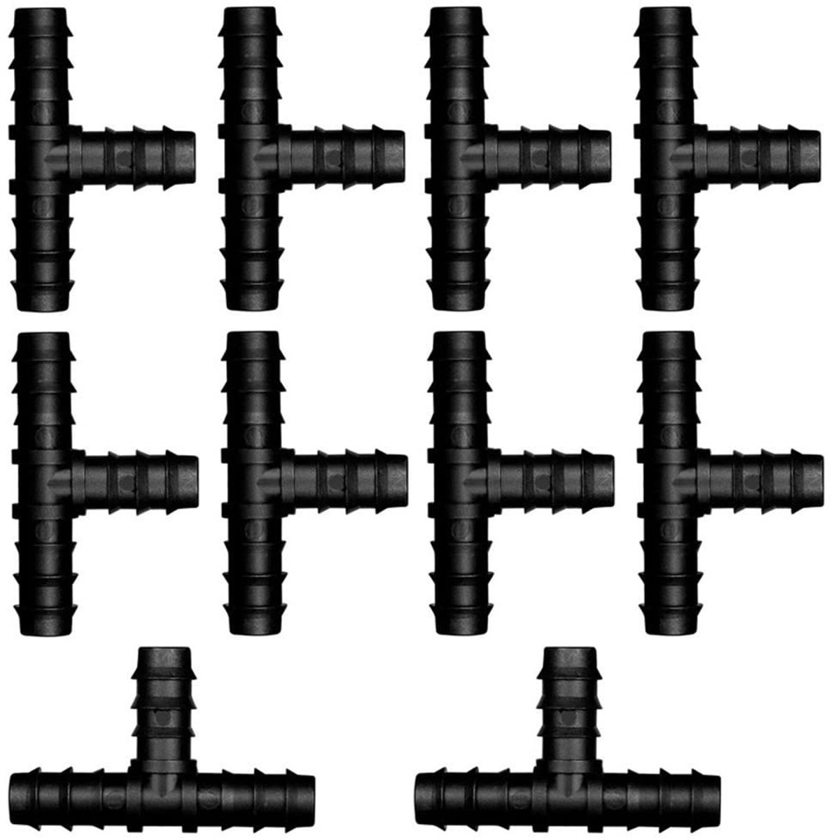 Dailygoods- Bewateringsaansluitset set van 10 stuks - Slangverbinder 16 mm - Tuinirrigatiesysteem - Slangkraanaansluiting - Geschikt voor landbouw/gazon - Eenvoudig aan te sluiten zonder gereedschap