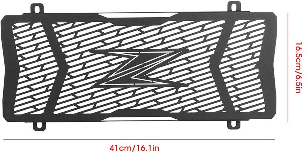 Dailygoods- Radiator Guard - Roestvrij Staal - Sterke Bescherming - Eenvoudige Installatie - Verfraai Uiterlijk - Geschikt voor Z650 2017-2020 - Radiatorbeschermer