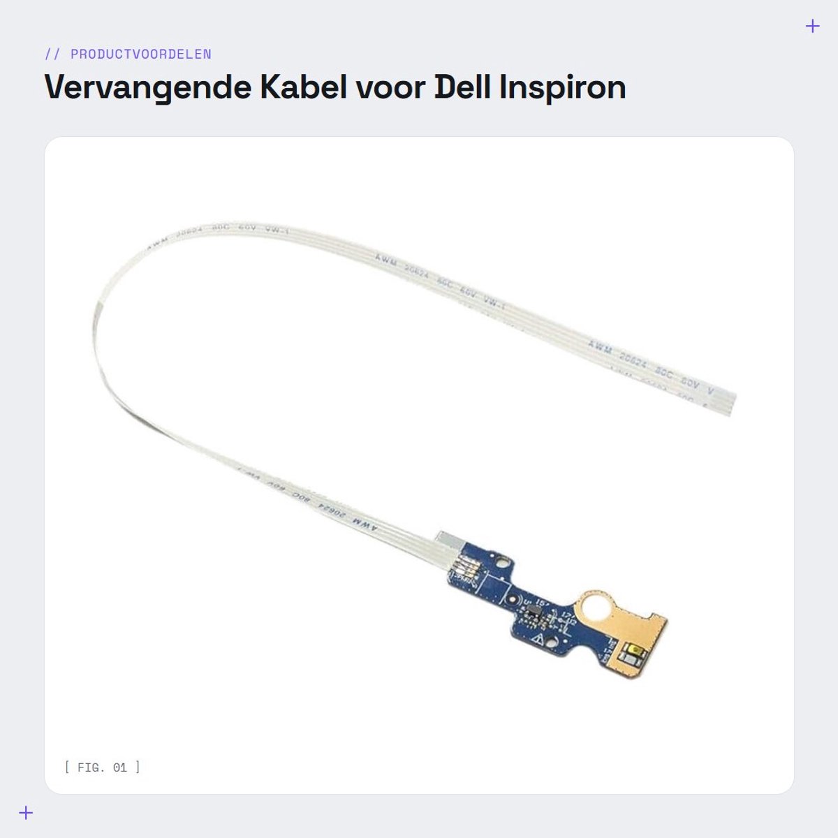 Dailygoods - Vervangende Kabel voor Dell Inspiron 17 5770 3780