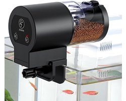 Aquarium Voederautomaat - Visvoederdispenser Automatisch - Vis Voeren - Vochtbestendig Deksel - 100 ml - Wit