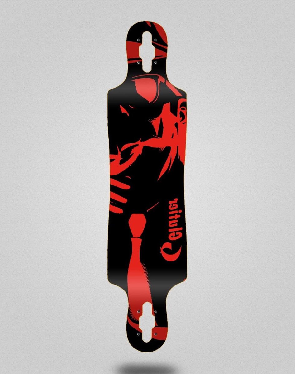 Longboard Deck Skateboard Deck Skateboarden Drop Through Design 40×9 inch