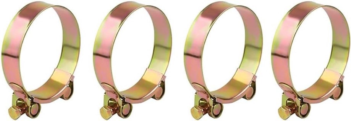 Robuuste RVS T-Bolt Klem voor Slangen - 29-31mm, Geschikt voor Auto's, Industrie en Schepen - Set van 4 Stuks