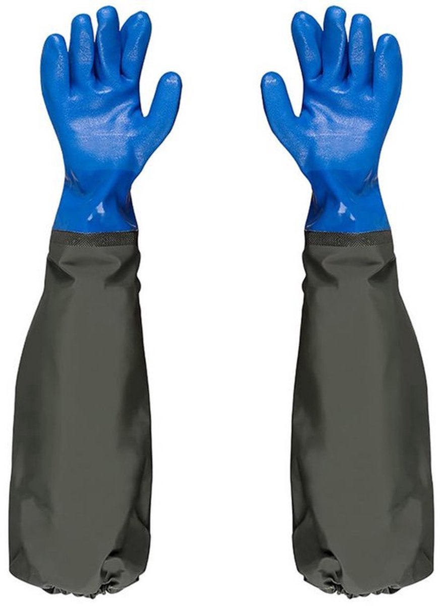 Waterdichte Vijverhandschoenen - Elbow Lengte Rubber - 70 cm Extra Lange Mouw