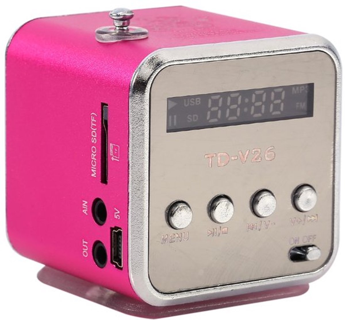 Mini Draagbare FM Radio Speaker, MP3 Speler met MP3 Speler en MP3 Speler voor MP3 Speler ()
