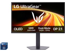 LG UtraGear 27GX790B-B - QHD Tandem OLED Gaming Monitor - Dual-mode 540hz <-> 720hz - 27 inch