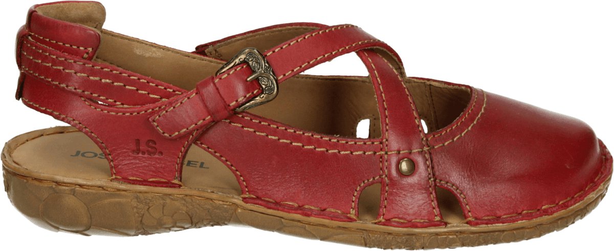 Josef Seibel ROSALIE 13 Platte sandalenDames Sandalen Rood