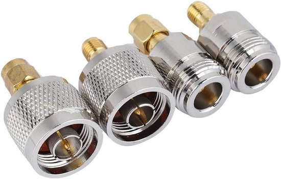 4-delige SMA naar N adapter set voor RF coaxiale kabel, externe WLAN antenne en antenneverbindingen van Merkloos — afbeelding 2