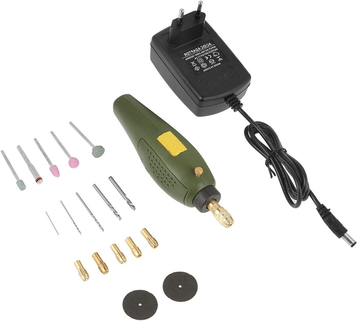 Elektrische Mini Boor en Frees Set met Accessoires voor Schuren, Polijsten en Snijden