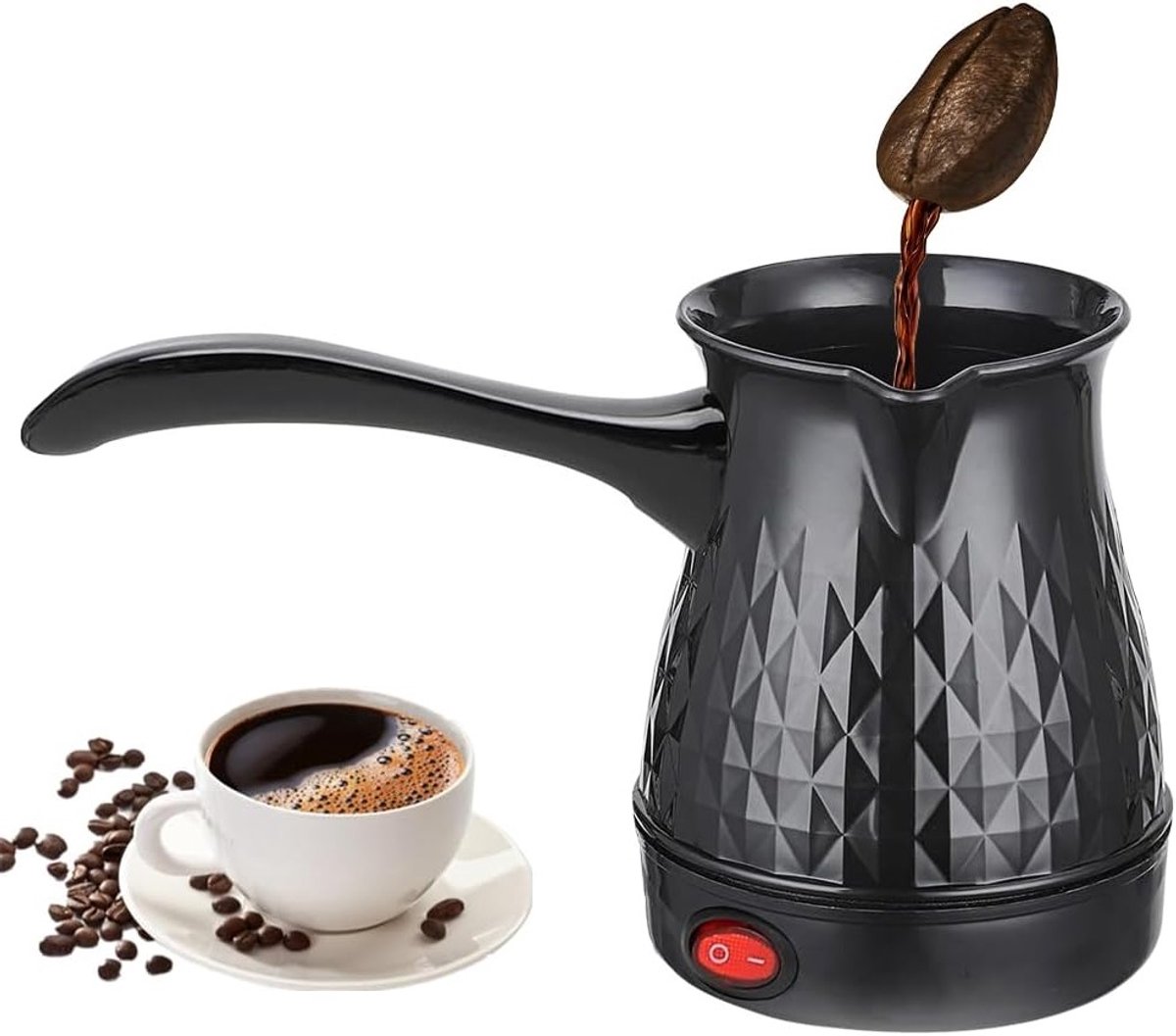 Koffiezetapparaat voor Turkse koffie, 500ml Cezve, Espresso maker, Mocha pot en Melkkannetje voor authentieke koffiebeleving