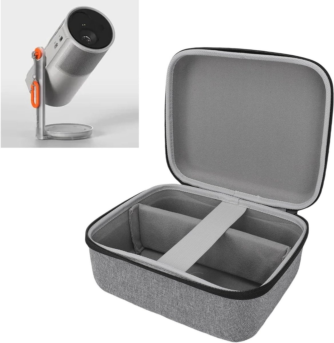 Duurzame Hard Case voor Projector, EVA Opbergzak met Zachte Binnenkant voor MoGo 4, MoGo 3 Pro en PLAY6 Reizen, Bescherming en Transport