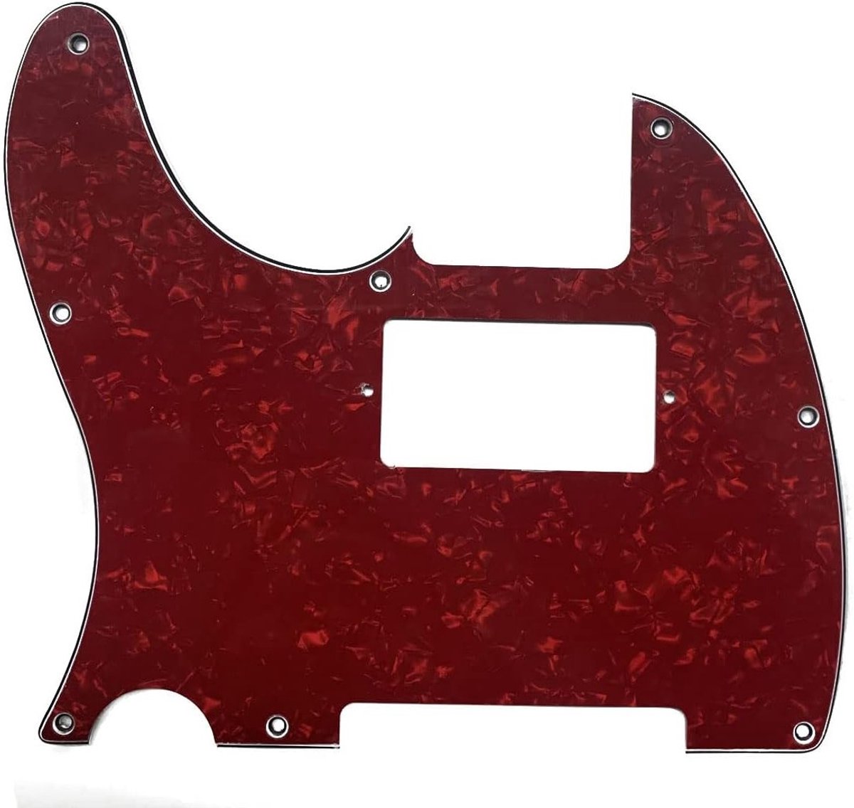 8-Hole Telecaster Humbucker Pickguard voor USA/Mexicaanse Fender - Rood Parelsysteem, Perfecte Pasvorm en Duurzaam Ontwerp