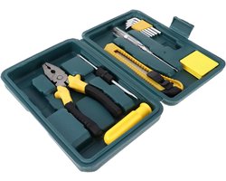 Gereedschapsset Auto - Reparatietools Handig - Huishoudelijke Reparaties - Compacte Opbergkoffer - 20 x 5 cm - Diverse kleuren