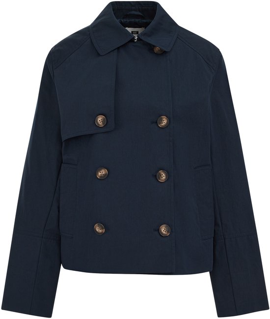 WE Fashion Dames Korte trenchcoat