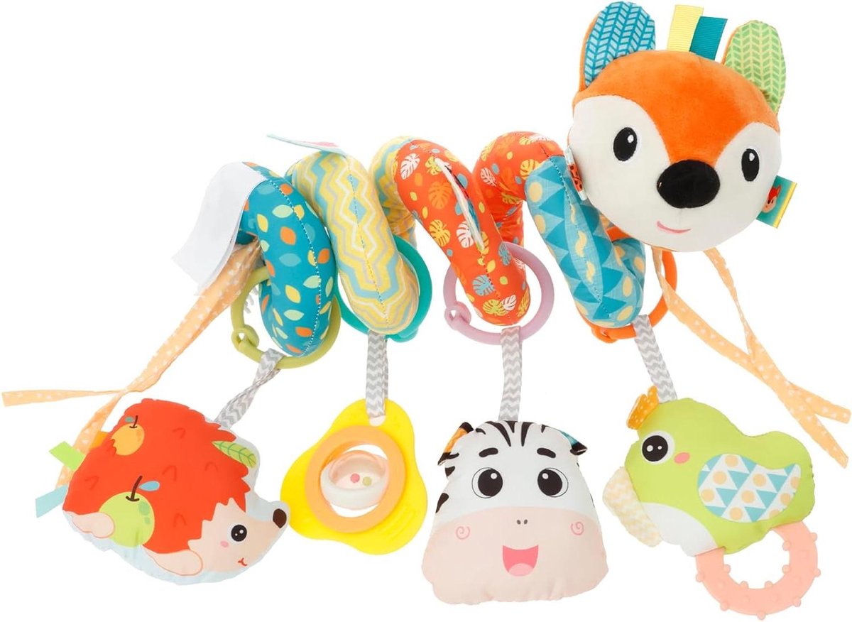 Baby Activiteit Spiraal - Kinderwagen Speelgoed - Baby Ontwikkeling - Met Muziek en Rammelaars