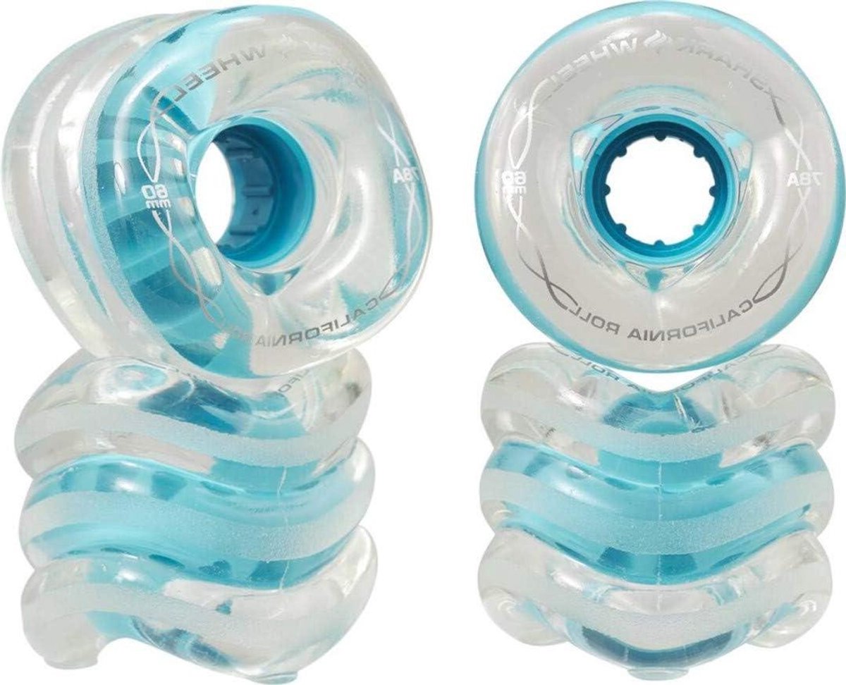 Skateboard Wielen Cruiser Wielen Soepel Cruisen California Roll Design 60mm 78a Helder met Blauwe Naven