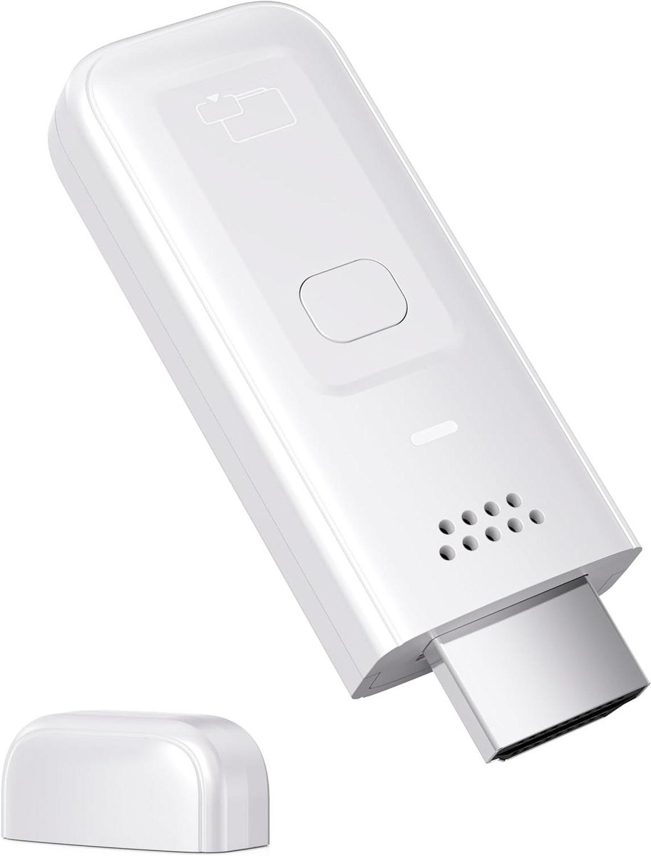 Draadloze HDMI Adapter - Schermspiegeling Dongle - Streamen naar TV - 4K 60Hz Output - 10m Bereik - Wit