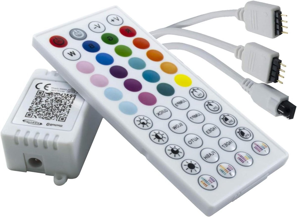 Muziek Controller LED - RGB Besturing - Sfeerverlichting Creëren - Muziekgestuurde Kleuren - 50x35x20 mm - Wit