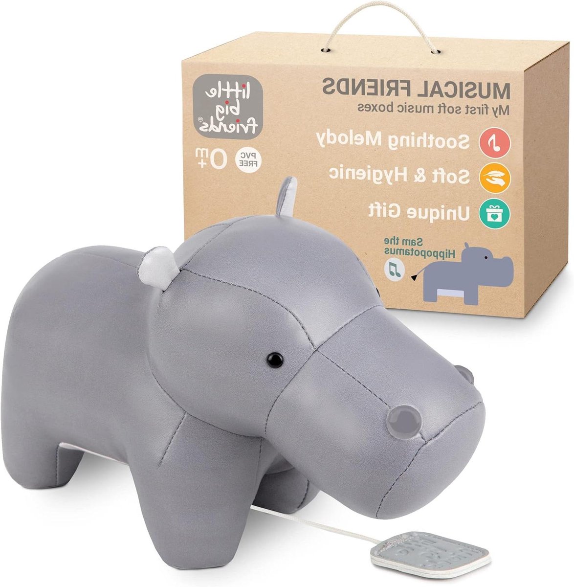 Babymobiel Muzikaal - Knuffel Speelgoed - Babykamer Decoratie - Hypoallergeen Materiaal - 250 Gram - Grijs