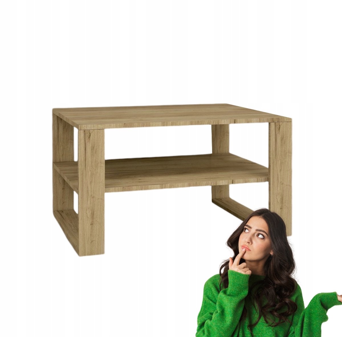 Fernika - Salontafel - Dąb Craft Złoty - 90x58x50 cm