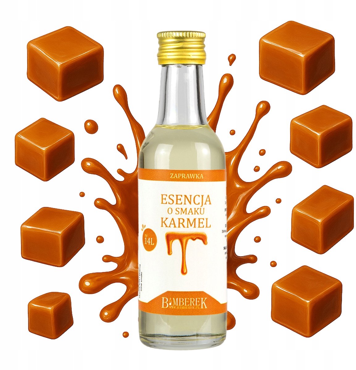 Bimberek - Karamel Wodka Essence - Voor 14L - Geconcentreerd