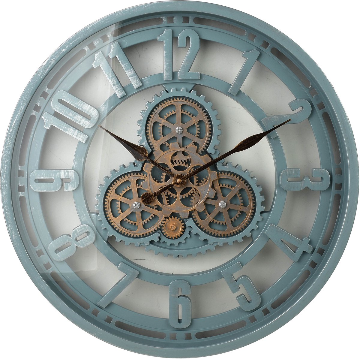 Mondex RAMSEY - Wandklok - 50x50x6,5cm - Stil Mechanisme - Decoratief