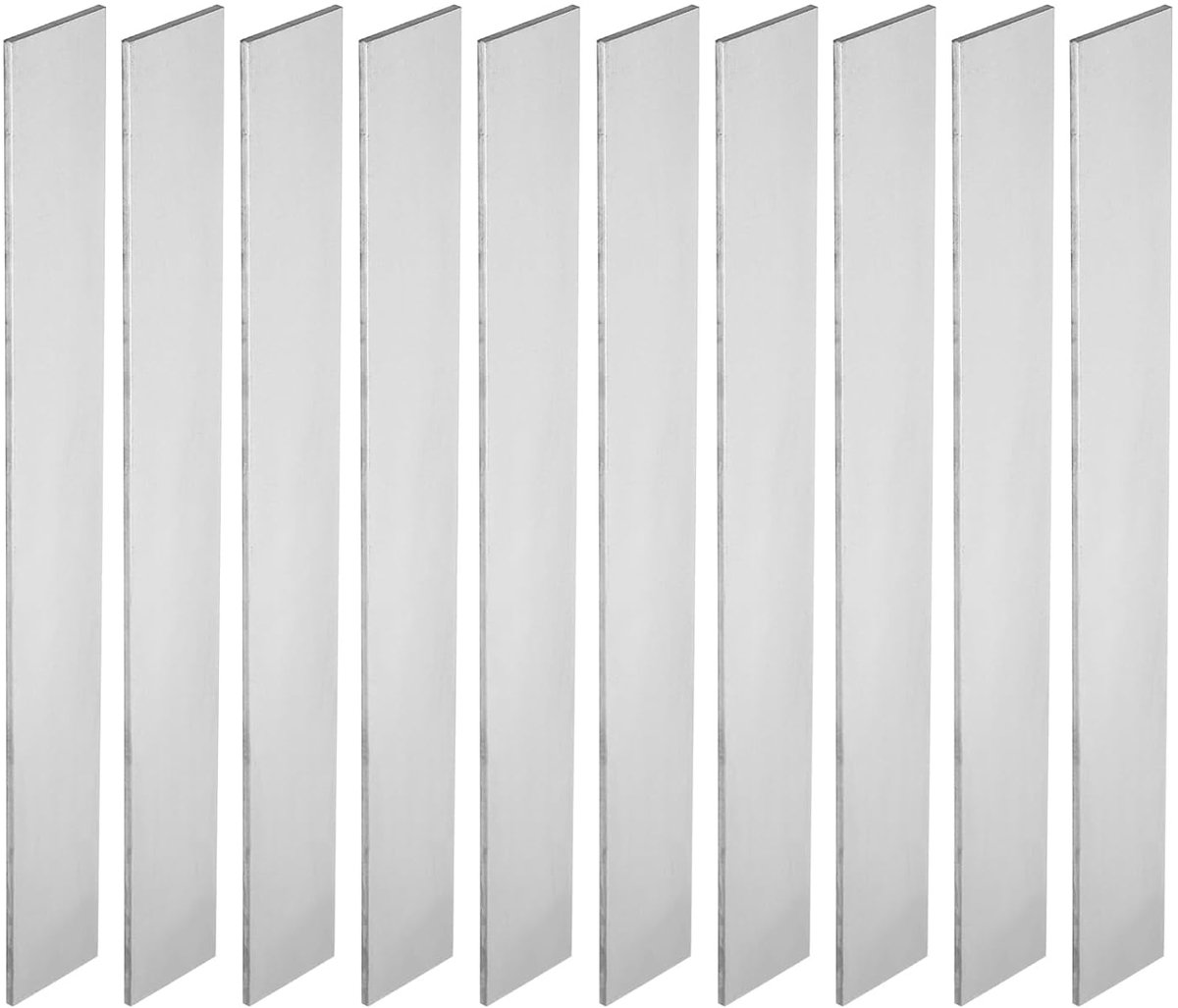 Pack of 10 Spring Steel 1095 voor Mes Maken - 30.5 x 2.5 x 1.8 cm Plaatstaal voor DIY Blank Sheet - Professioneel en Hobbygebruik
