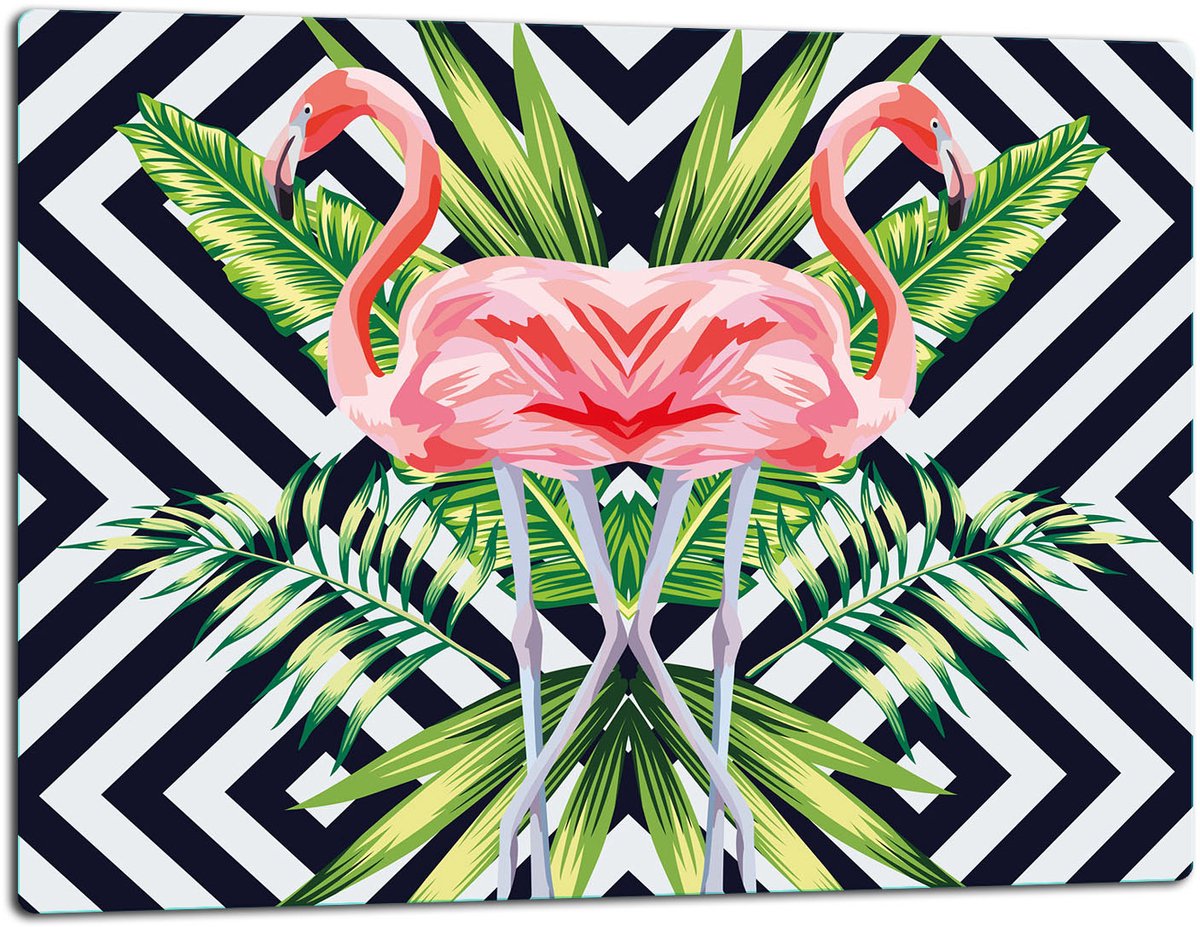 TMK ArtDeko - Snijplank - 52x40cm - Flaming - Glas