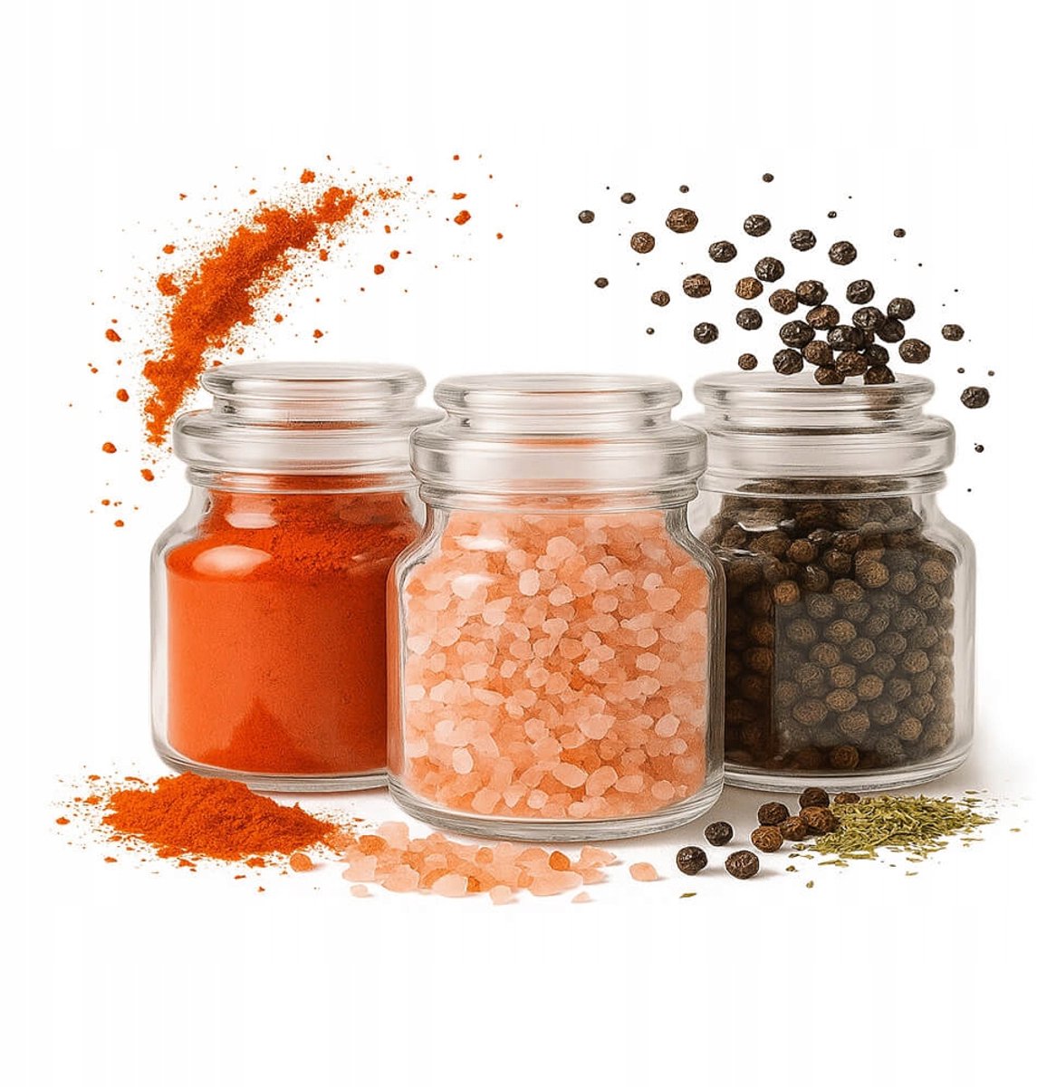 Merkloos - Kruidenrek - 205ml - Sluiting met Glazen Deksel