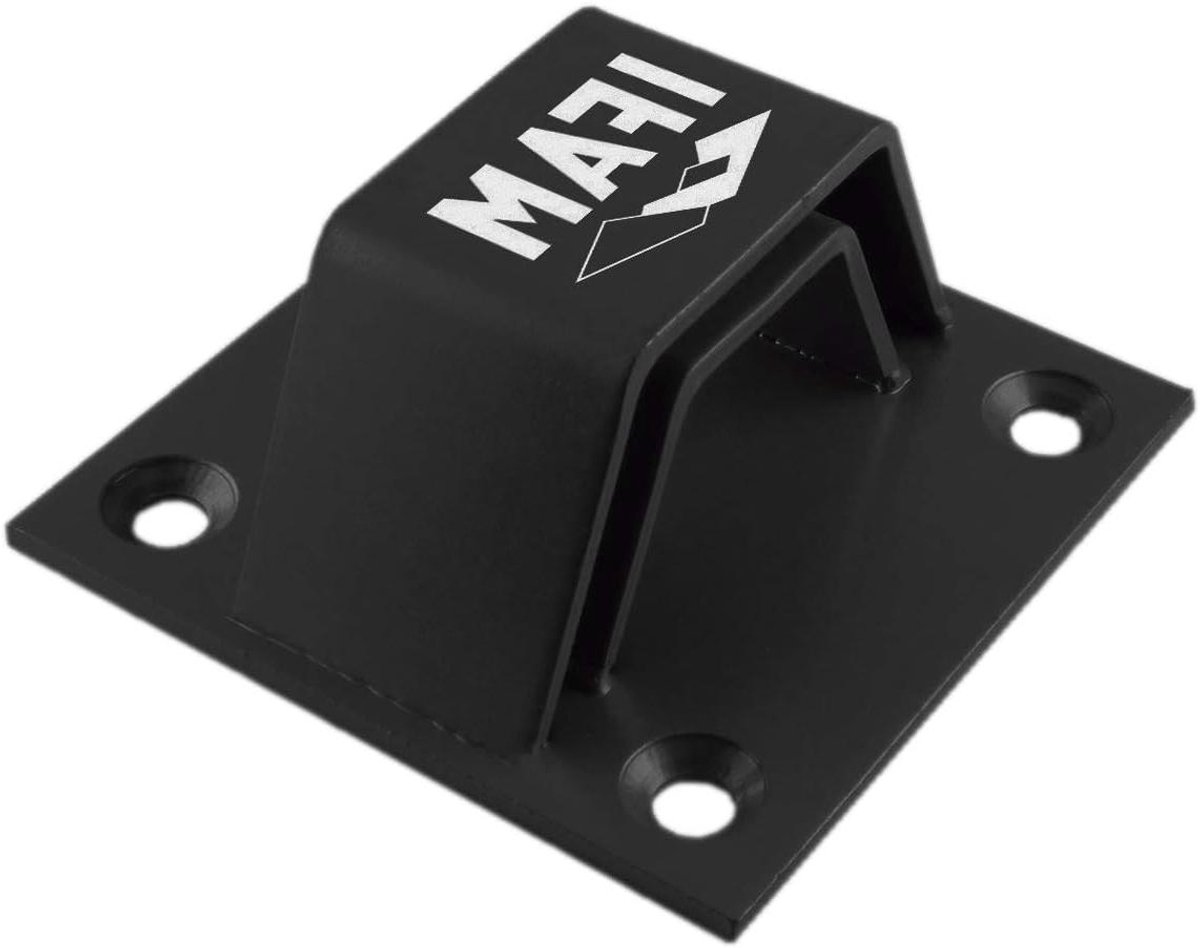 Grondanker - Ketting anker - Motorbeveiliging - Dubbele stalen beugel - 5 mm dikte - Zwart